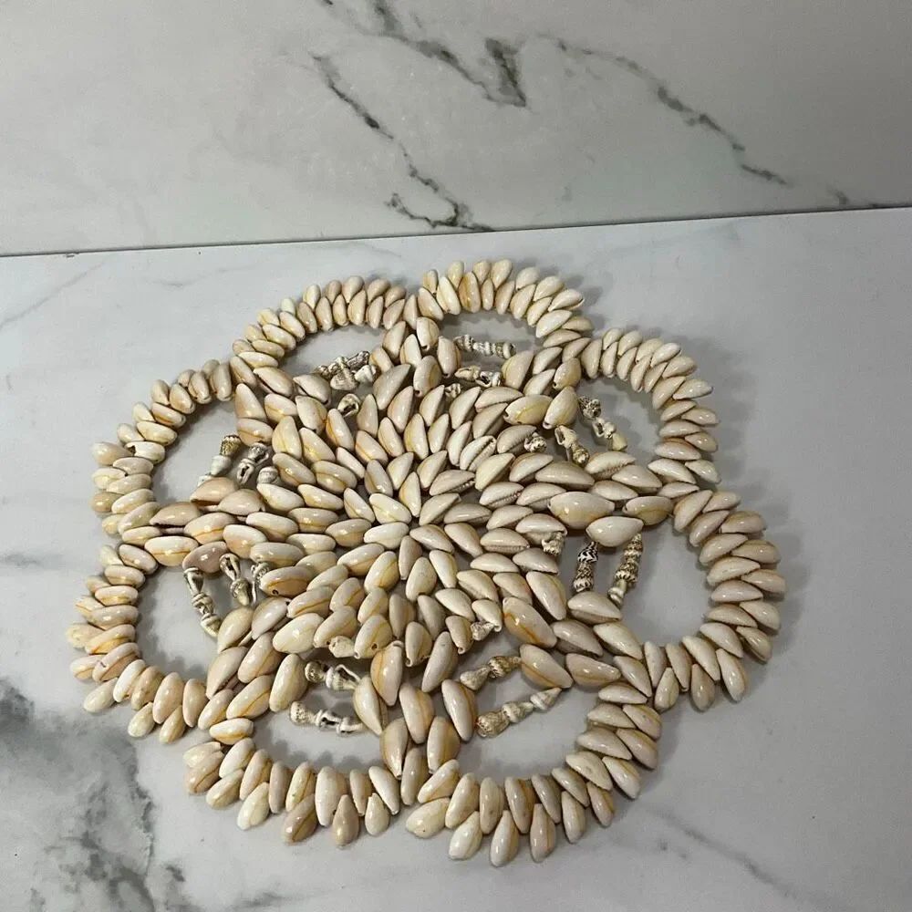 VINTAGE Cowrie Shell Trivet